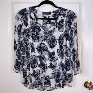 Monday Fun from Stitch Fix Floral Blouse 1X